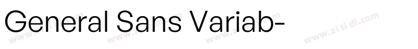 General Sans Variab字体转换